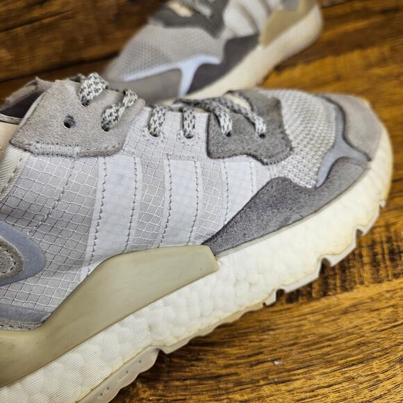 Adidas Nite Joggers Grey Tennis shoes sneaker size 8 womens - Picture 5 of 11
